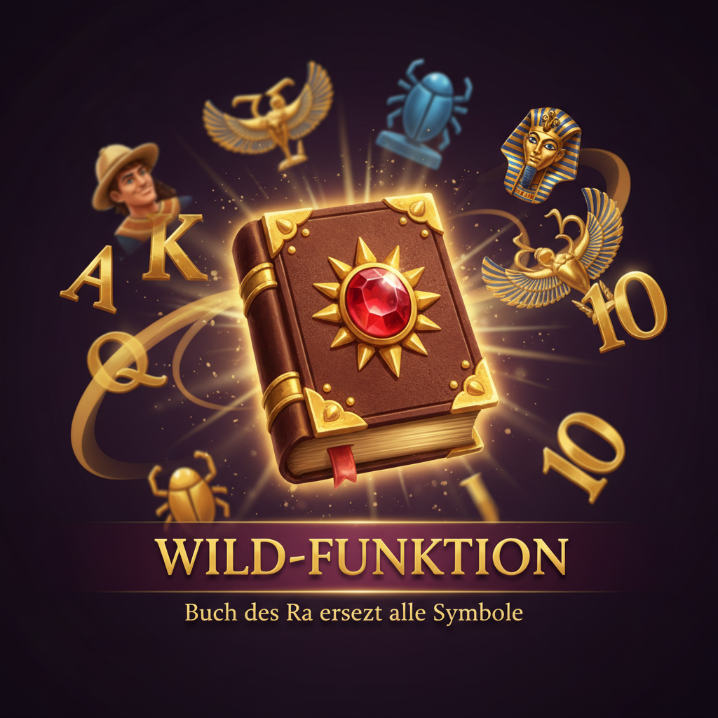 Wild-Funktion - Buch des Ra ersetzt alle Symbole